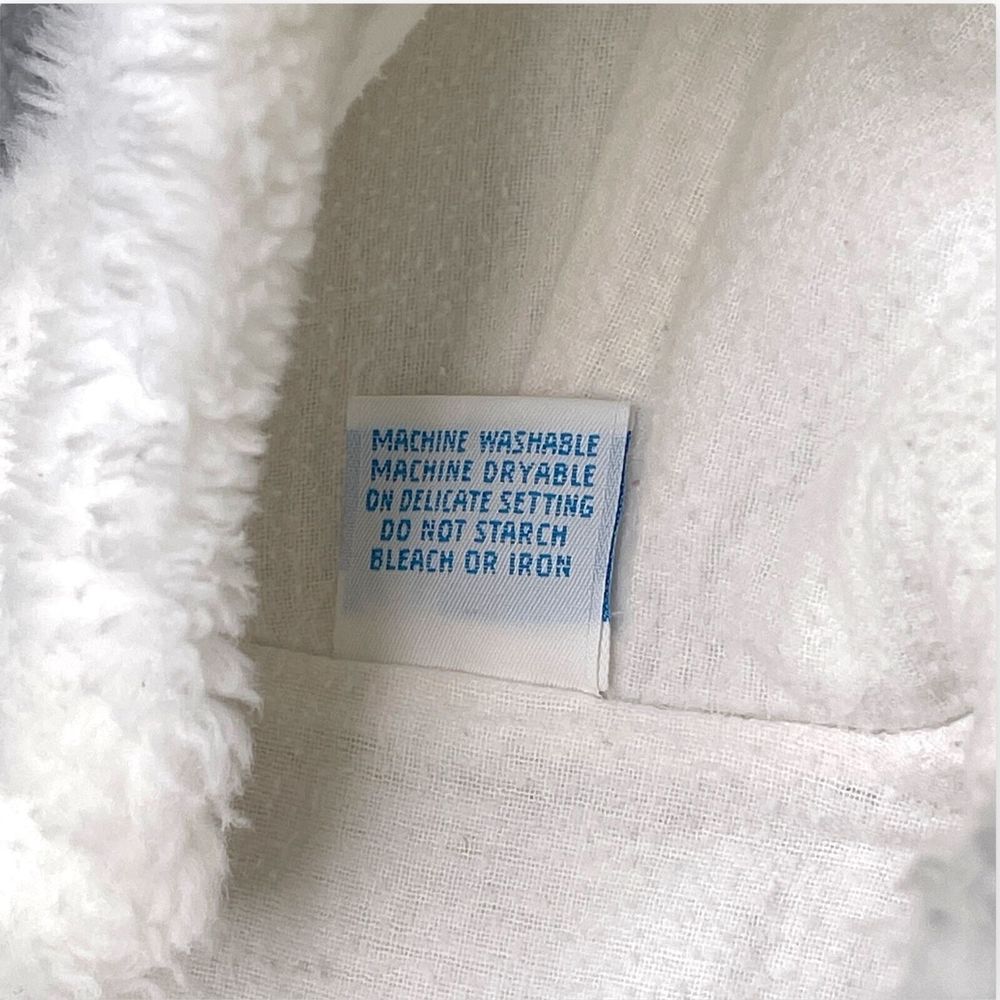 Vintage Baby Bunting Pram Tot Lines White Faux Sheep Sherpa Fur Cozy - Picture 6 of 10